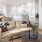 a living room with a couch and a coffee table